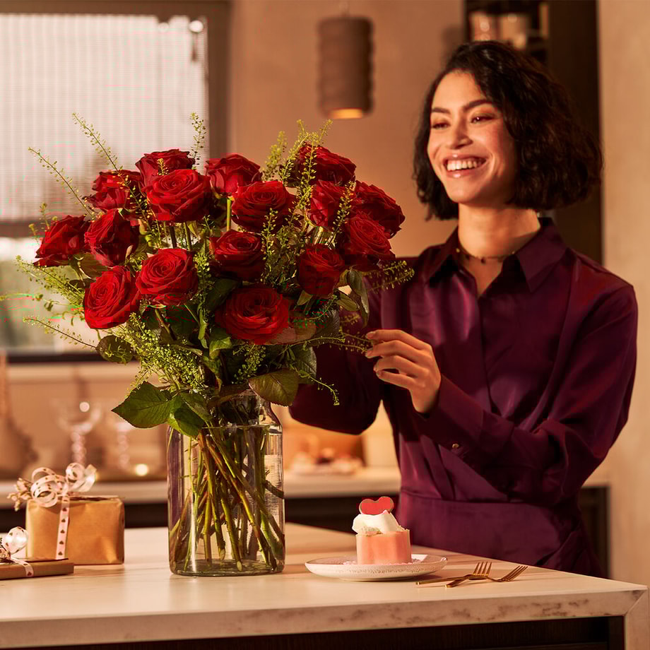 Red roses bouquet